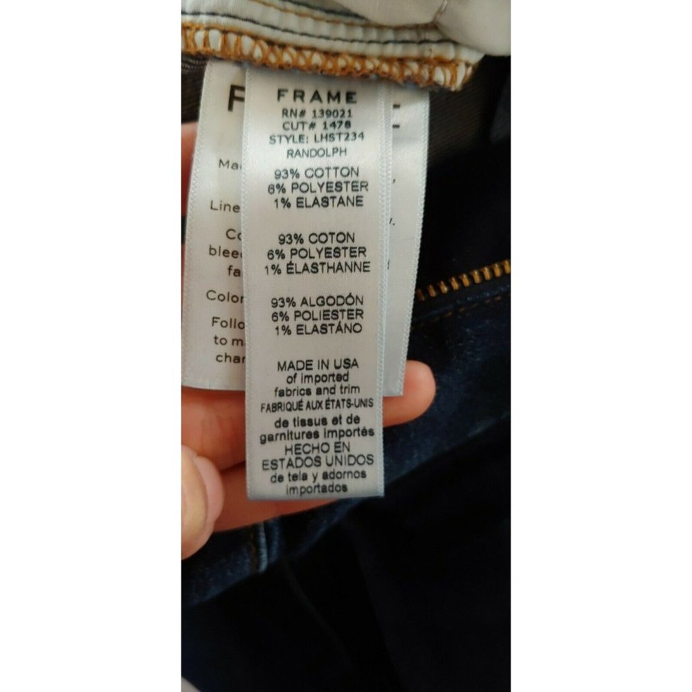 FRAME DENIM Le High Straight Randolph Stretch Deni - Picture 5 of 5